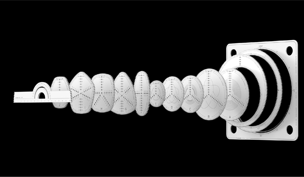 PLANARC 2.0 Spiral Maker - Aluminium/Metal - Professional Sketch Toolset