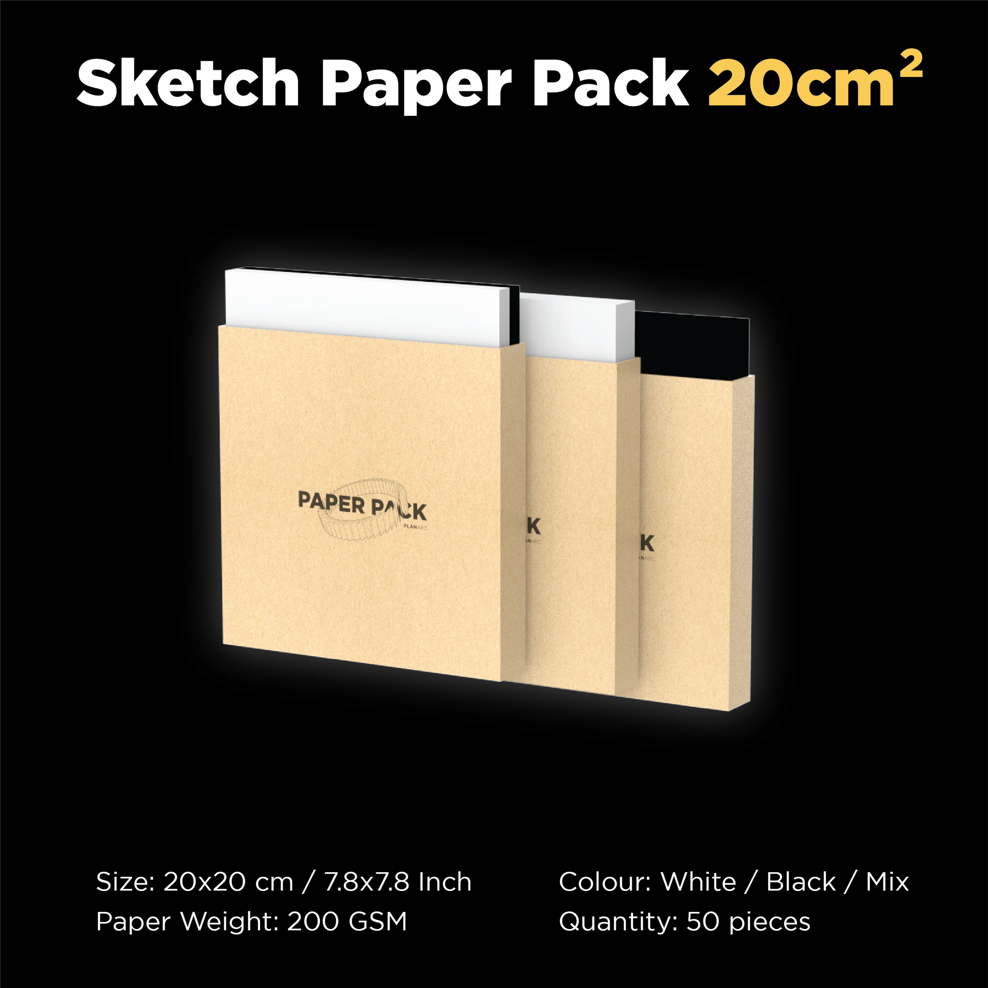 Sketch Paper Pack - 50 Sheets for Spirograph Drawing
