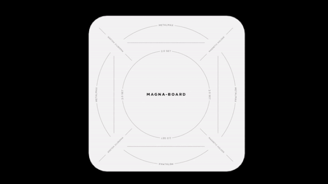 Magna-board, the iron drawing base for PLANARC METALMAX & 2.0 set