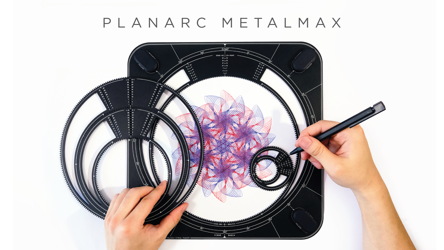 7-in-1 Big Metal Spirograph Drawing Toolset - PLANARC MetalMax