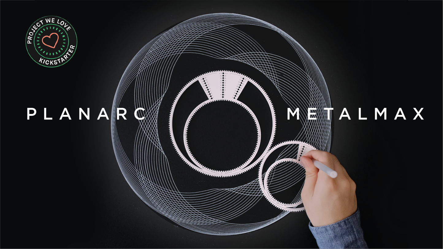 7-in-1 Big Metal Spirograph Drawing Toolset - PLANARC MetalMax