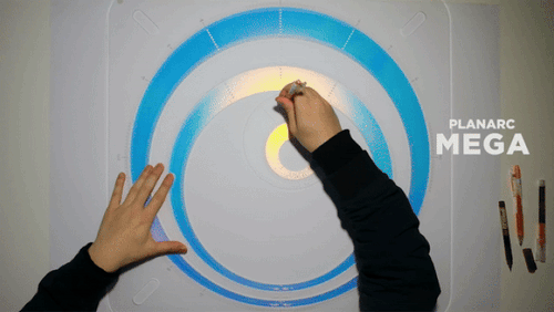 Giant Professional Spirograph Drawing Toolset - PLANARC MEGA Spiral Maker